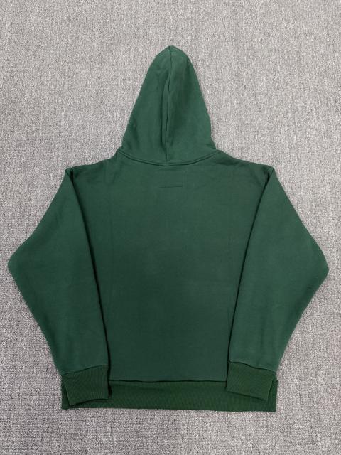 [On Sale] 1:1 Top Quality Dark Green Hood Rivet Chenille Spider Web Full Zip Hoodie