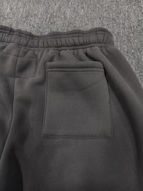 [ON SALE] Charcoal Grey Green Rhinestone Vertical Jogger Sweat Pants
