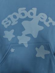 [On Sale] 1:1 Top Quality Light Blue Tonal Bubble Star Hoodie