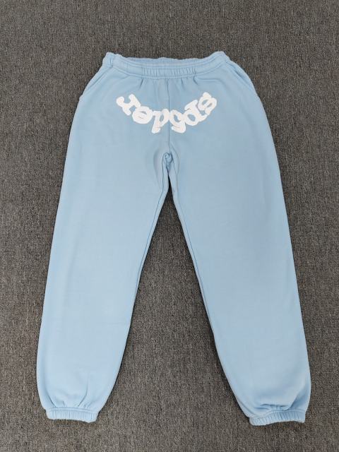 1:1 Top Quality Sp5der Spider Sky Blue Hoodie Traksuit