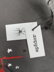 [On Sale] 1:1 Top Quality Dark Grey Red Spider Web White Star Pullover Hoodie