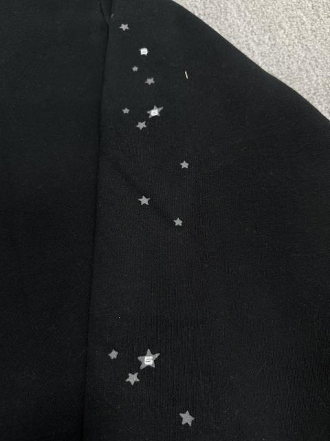 [On Sale] 1:1 Top Quality Black Rhinestone Grey Spider Web Star Pullover Hoodie