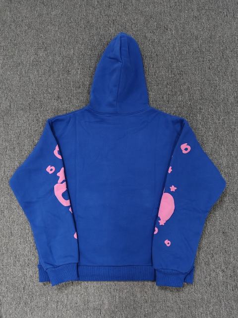 [On Sale] 1:1 Top Quality Royal Blue Pink Foam 555 Star Pullover Hoodie