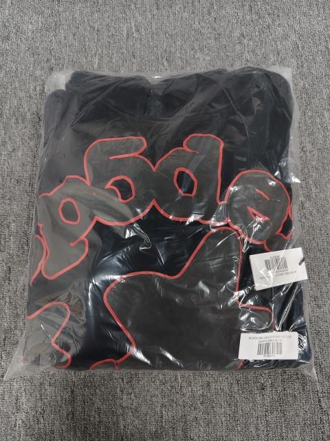 [On Sale] 1:1 Top Quality Black Red Outline Bubble Star Pullover Hoodie