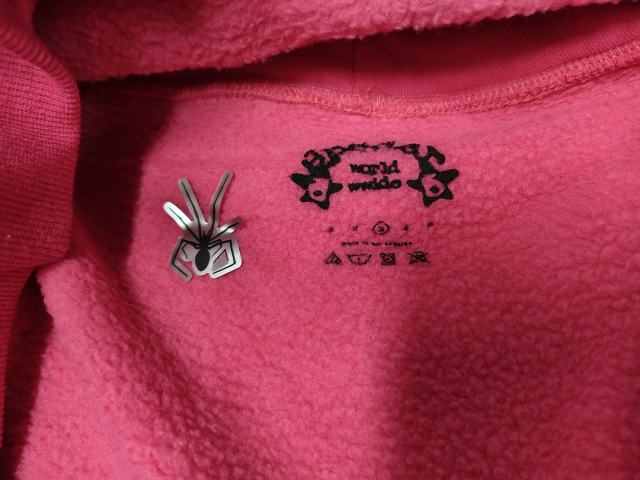 [On Sale] 1:1 Top Quality Rhinestone Dual Yellow Slogan Spider Web Multi-Color Star Pullover Hoodie