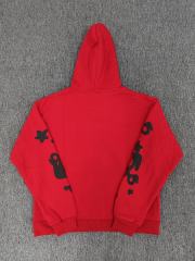 [On Sale] 1:1 Top Quality Red Black Big Star Arch Pullover Hoodie