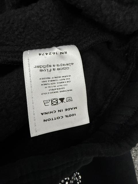 [ON SALE] Black Full Rhinestone Star Reverse Arch Jogger Sweat Pants