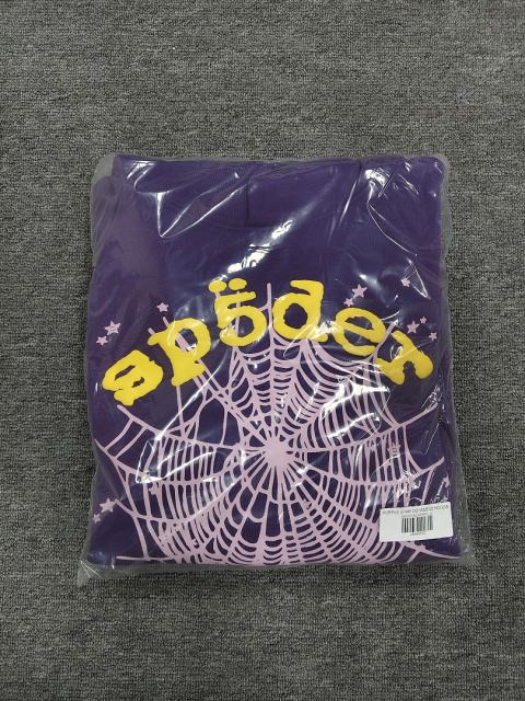 [On Sale] 1:1 Top Quality Purple Yellow Arch Pink Spider Web Star Pullover Hoodie