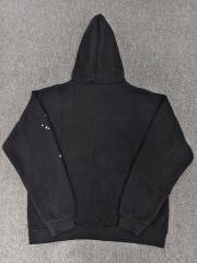 [On Sale] 1:1 Top Quality Black White I Love Sp5der Red Heart Spider Web Star Pullover Hoodie