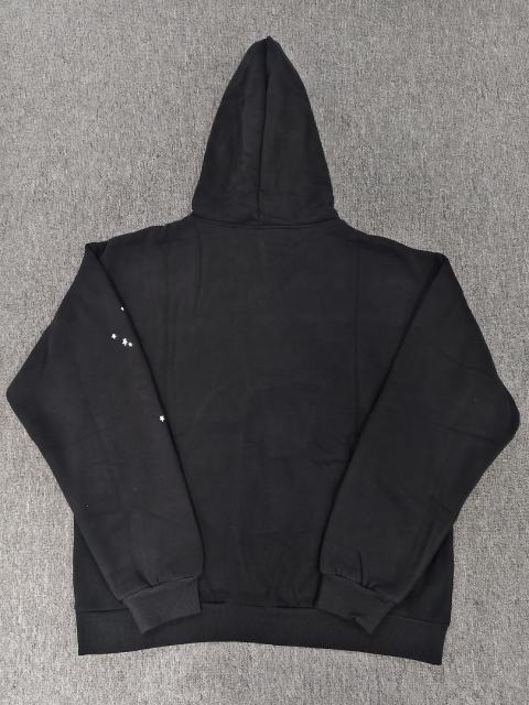 [On Sale] 1:1 Top Quality Black White I Love Sp5der Red Heart Spider Web Star Pullover Hoodie