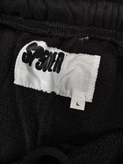 [ON SALE] Black Vertical Yellow Star-Integrated Logo Jogger Sweat Pants