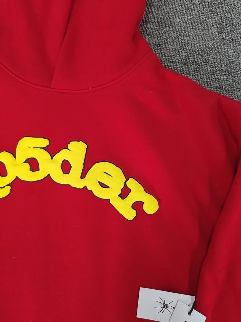 [On Sale] 1:1 Top Quality Red Yellow Foam Arch Plain Pullover Hoodie