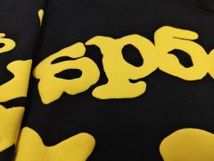 [On Sale] 1:1 Top Quality Black Yellow Big Star Arch Pullover Hoodie