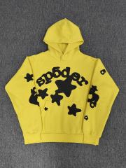 [On Sale] 1:1 Top Quality Yellow Black Big Star Arch Pullover Hoodie