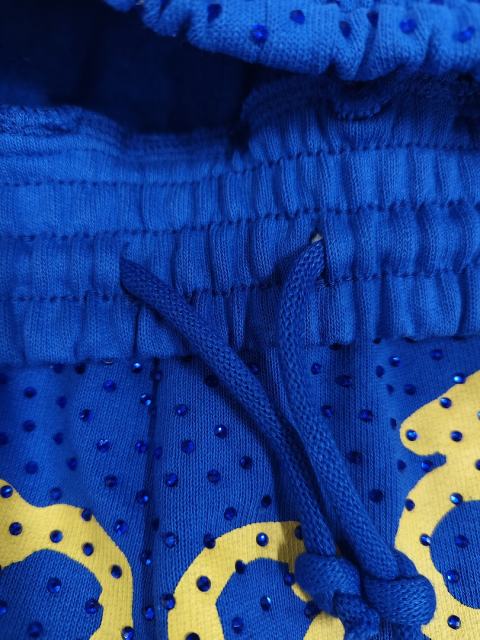 Blue All Over VVS Rhinestone Shorts
