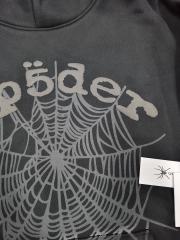 [On Sale] 1:1 Top Quality Black Tonal Grey Spider Web Pullover Hoodie
