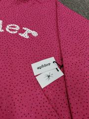 [On Sale] Sp*der Pink All Over VVS Rhinestone Pullover Hoodie