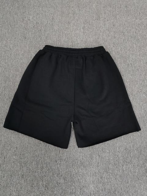 Black Red Outline Bubble Star Sweat Shorts