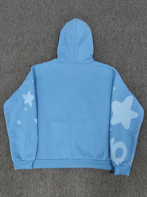 [On Sale] 1:1 Top Quality Light Blue Tonal Bubble Star Hoodie