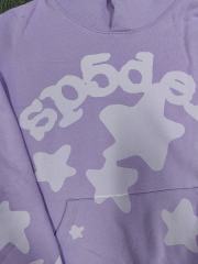 [On Sale] Sp*der Light Purple Tonal Bubble Star Hoodie