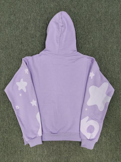[On Sale] Sp*der Light Purple Tonal Bubble Star Hoodie