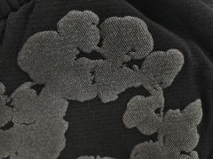 [1:1 Top Quality] Denim Tears Mono Black Cotton Wreath Shorts