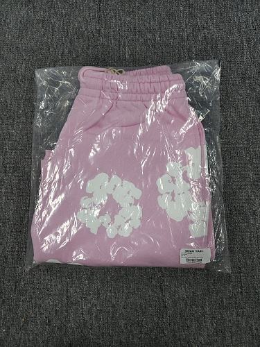 [1:1 Top Quality] Denim Tears Pink Cotton Wreath Shorts