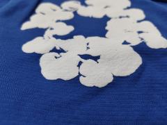 [1:1 Top Quality] Denim Tears Royal Blue Cotton Wreath Jogger Sweatpants