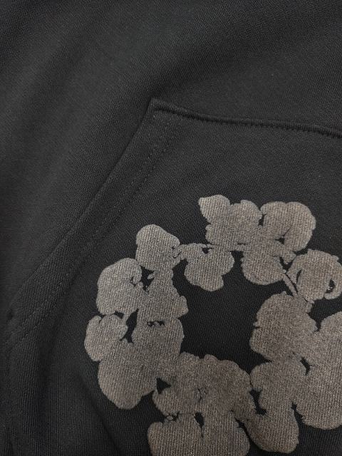 [1:1 TOP QUALITY] Denim Tears Mono Black Foam Cotton Wreath Pullover Hoodie