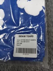 [1:1 Top Quality] Denim Tears Royal Blue Cotton Wreath Shorts