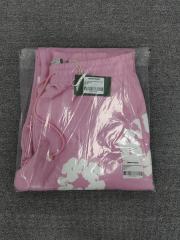 [1:1 Top Quality] Denim Tears Pink Cotton Wreath Straight Sweatpants