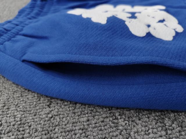 [1:1 Top Quality] Denim Tears Royal Blue Cotton Wreath Jogger Sweatpants