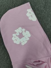 [1:1 TOP QUALITY] Denim Tears Pink Foam Cotton Wreath Pullover Hoodie
