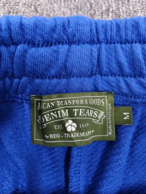 [1:1 Top Quality] Denim Tears Royal Blue Cotton Wreath Shorts