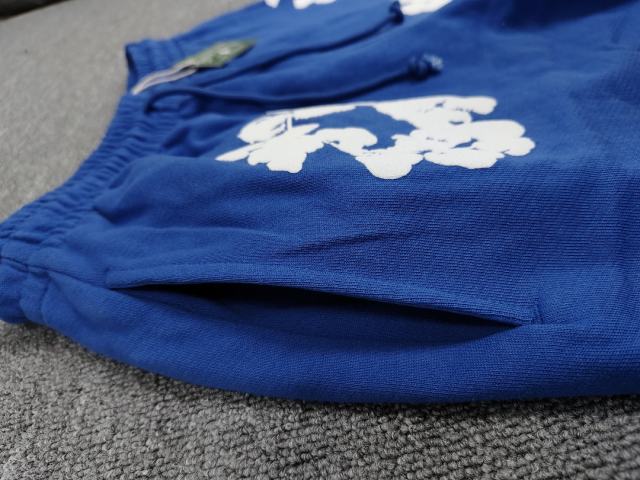 [1:1 Top Quality] Denim Tears Pink Cotton Wreath Straight Sweatpants