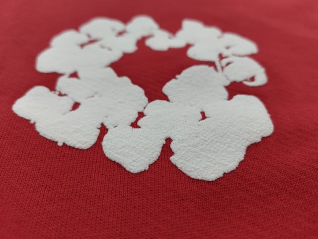 [1:1 Top Quality] Denim Tears Red Cotton Wreath Jogger Sweatpants