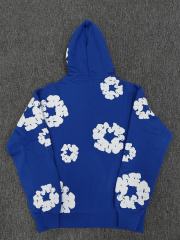 [1:1 TOP QUALITY] Denim Tears Royal Blue Foam Cotton Wreath Pullover Hoodie