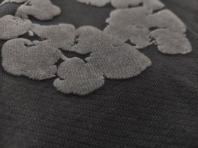 Denim Tears Mono Black  Cotton Wreath Jogger Sweatpants