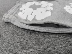 [1:1 Top Quality] Denim Tears Gray Cotton Wreath Shorts