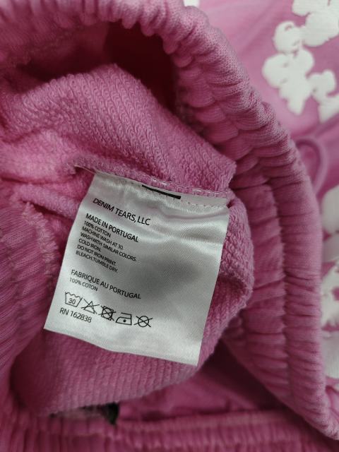 [1:1 Top Quality] Denim Tears Pink Cotton Wreath Shorts