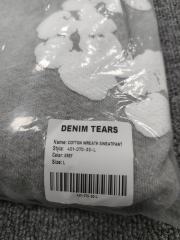 [1:1 Top Quality] Denim Tears Gray Cotton Wreath Jogger Sweatpants