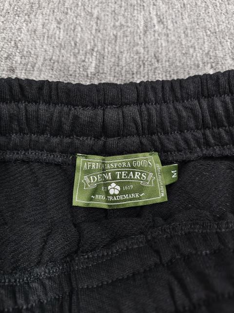 [1:1 Top Quality] Denim Tears Black Cotton Wreath Shorts