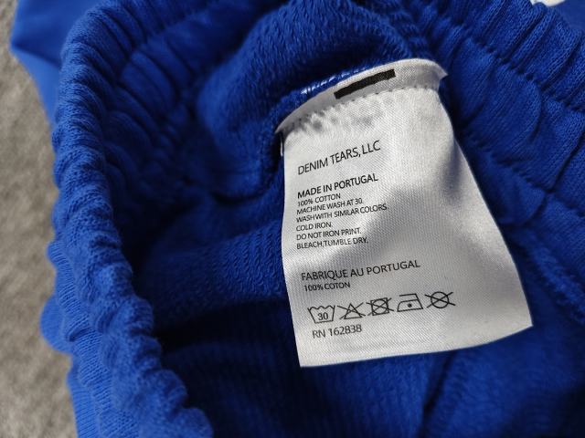 [1:1 Top Quality] Denim Tears Royal Blue Cotton Wreath Shorts
