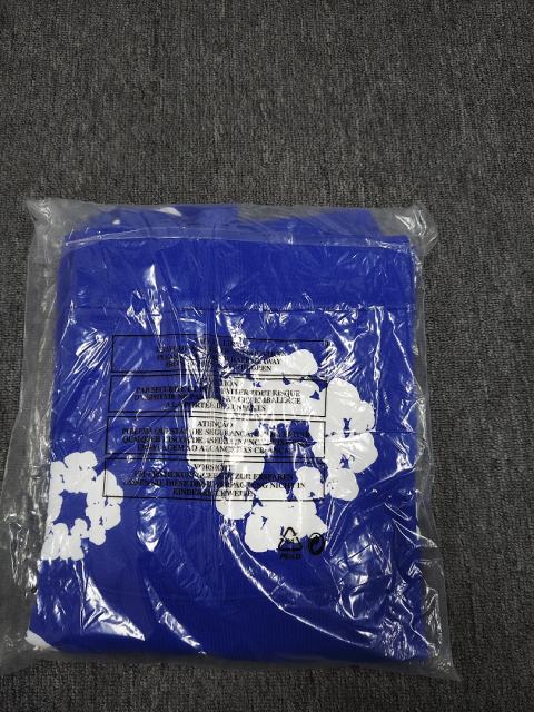 [1:1 TOP QUALITY] Denim Tears Royal Blue Foam Cotton Wreath Pullover Hoodie