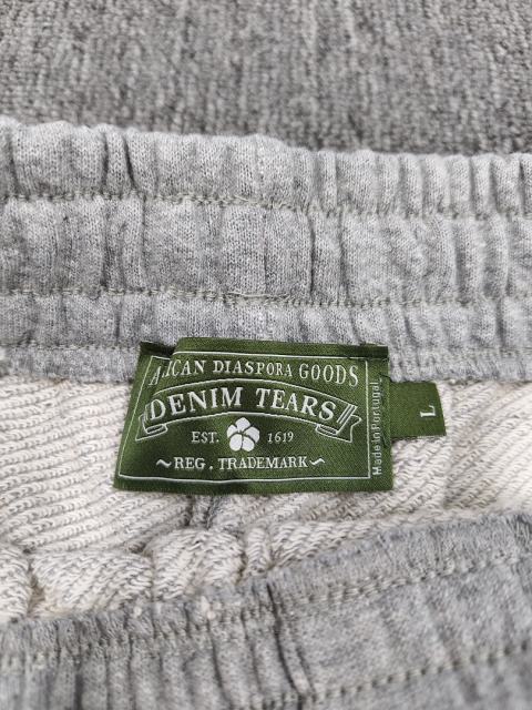 [1:1 Top Quality] Denim Tears Gray Cotton Wreath Shorts
