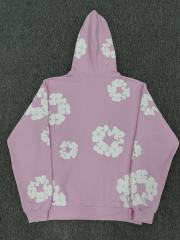 [1:1 TOP QUALITY] Denim Tears Pink Foam Cotton Wreath Pullover Hoodie