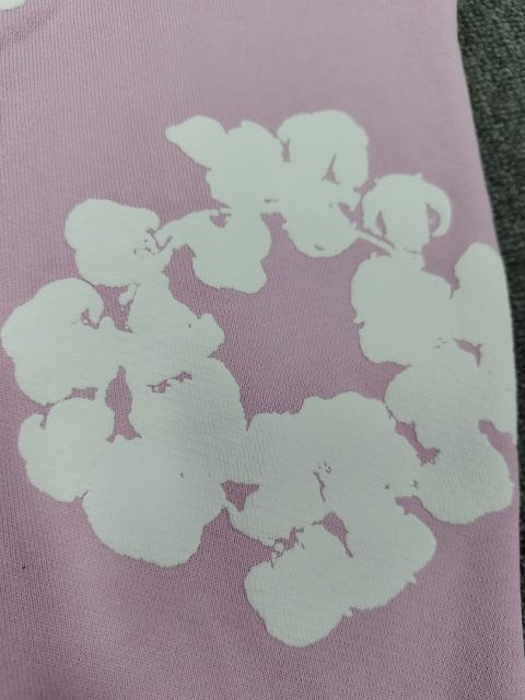 [1:1 TOP QUALITY] Denim Tears Pink Foam Cotton Wreath Pullover Hoodie