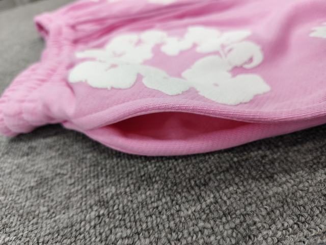 [1:1 Top Quality] Denim Tears Pink Cotton Wreath Shorts
