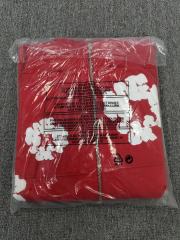 [1:1 TOP QUALITY] Denim Tears Red Foam Cotton Wreath Zipped Hoodie