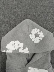 [1:1 TOP QUALITY] Denim Tears Gray Foam Cotton Wreath Pullover Hoodie